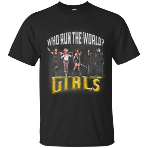 Who Run The World Girls Alice Harley Quinn Wonder Woman Catwoman Katniss T T shirts (Hoodies, Sweatshirts) on sales T Shirts Hoodie