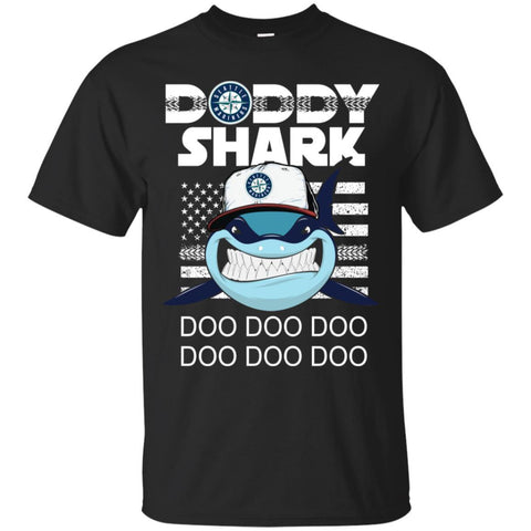Daddy Shark Seattle Mariners T Shirt Hoodie Ugly Christmas Sweater Daddy Shark Doo Doo Doo