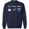 Vancouver Canucks T Shirt Hoodie I Am A Simple Woman Love Coffe Pizza Vancouver Canucks