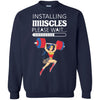 Wonder Woman Shirts Installing Muscles T Shirts Hoodie