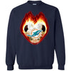 Soccer MIAMI DOLPHINS T Shirts Hoodie Fire Heart