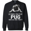 Pug T Shirts Hoodie  Of Course I Talk To
