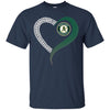 Oakland Athletics T Shirts Hoodie Love Heart