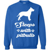 Pitbull T Shirts Hoodie  Sleeps With Pitbulls