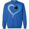 CAROLINA PANTHERS T-Shirts Hoodie Ugly Christmas Sweater Heart