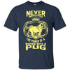 Pug T Shirts Hoodie  The Power Of A Woman With A Pug