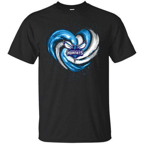 CHARLOTTE HORNETS T Shirt Hoodie Color Water Heart